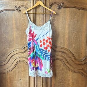 Soma Floral Cool Nights Lace Trim Cami Slip